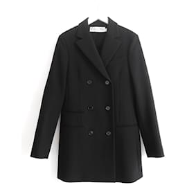 Dior-Dior x Raf Simons Fall 2015 Black Long Line Bar Jacket-Black