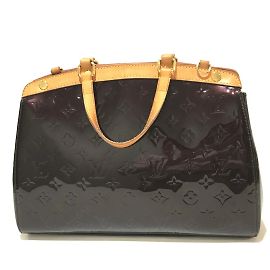 Bolsa de Ombro Monogram Vernis MM Louis Vuitton Roxo