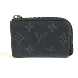 Portamonete Louis Vuitton Monogram Eclipse Nero
