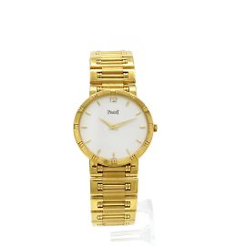 Piaget Dancer White Dial K18YG Solid Gold Men's Quartz Watch Other