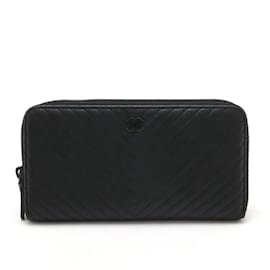 Chanel-Chanel Chevron V-Stitch Long Wallet-Black