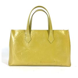 Sac à main Louis Vuitton Monogram Vernis Wilshire PM Jaune