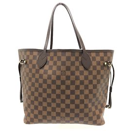 Borsa tote Louis Vuitton Neverfull MM Marrone