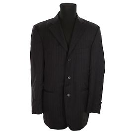 Balmain Wollanzug Schwarz