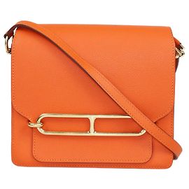 Hermès Bolsa Mini Roulis Evercolor Laranja Hermes Laranja