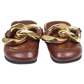 Mules de cadena marrón JW Anderson Castaño