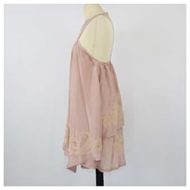 Fendi-FENDI Dresses T.FR  Silk-Pink
