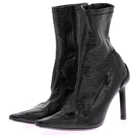 COURREGES Botas T.EU 39 Cuero Negro