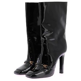 YVES SAINT LAURENT  Boots T.EU 39 Patent leather Black