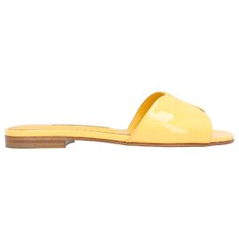 Manolo Blahnik Houramu Flat Giallo Giallo