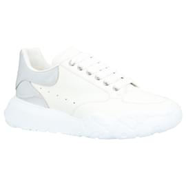 Alexander Mcqueen-Alexander McQueen Court Trainer 'White Silver'-White