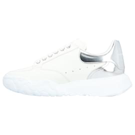 Alexander Mcqueen-Alexander McQueen Court Trainer 'White Silver'-White
