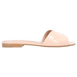 Manolo Blahnik Houramu Flach Beige Braun Beige