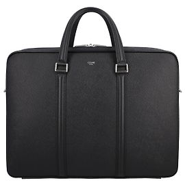 Céline Celine Men's Medium Grained Calfskin Briefcase Black