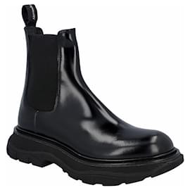 Alexander Mcqueen-Alexander McQueen Chelsea Boot-Black