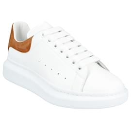 Alexander Mcqueen-Alexander McQueen Men's Oversized Sneaker 'Larry' in White/brown-White