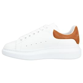 Alexander Mcqueen-Alexander McQueen Men's Oversized Sneaker 'Larry' in White/brown-White