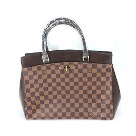 Bolsa de Ombro Louis Vuitton Damier Rivoli MM Marrom Damier ebene