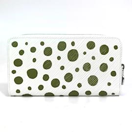 Louis Vuitton-Louis Vuitton Epi Limited Edition Zippy Wallet-White,Red