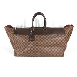 Bolsa de viagem Louis Vuitton Damier Greenwich GM Marrom Damier ebene