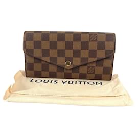 Louis Vuitton-Louis Vuitton Damier Portefeuille Sarah Wallet-Brown,Pink