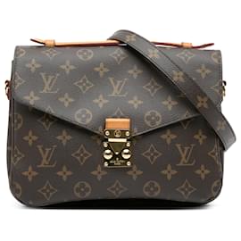 Louis Vuitton-Louis Vuitton Brown Monogram Pochette Metis-Brown