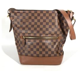 Louis Vuitton-Louis Vuitton Damier Diane Bucket Shoulder Bag-Brown,Damier ebene