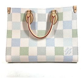 Bolsa tote On the Go MM Damier Pastel Louis Vuitton Branco