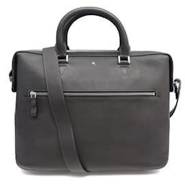Montblanc-NEW MONTBLANC MEISTERSTÜCK 118326 SFUMATO GRAY DOCUMENT BAG-Grey
