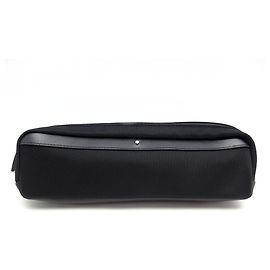 NOVO ESTOJO MONTBLANC NIGHTFLIGHT COM ACABAMENTO EM COURO EM NYLON E MALHA Preto