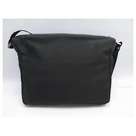 Montblanc-NINE MONTBLANC JET MESSENGER BAG SARTORIAL LEATHER 116795 NYLON BAG-Black