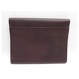 Montblanc-NINE MONTBLANC MEISTERSTUCK SFUMATO DOCUMENT HOLDER 123715 PORTFOLIO-Dark red