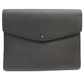 Montblanc-NINE MONTBLANC MEISTERSTUCK SFUMATO DOCUMENT HOLDER 118332 PORTFOLIO-Dark grey