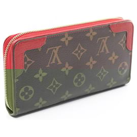 Louis Vuitton-Louis Vuitton Monogram Zippy Wallet  Canvas Long Wallet-Brown