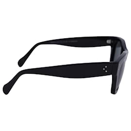 Céline-Celine Rectangle Polarized Sunglasses in Black Acetate-Black