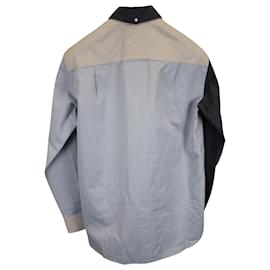 Loewe-Loewe Long Sleeve Patchwork Shirt in Multicolor Cotton-Multiple colors