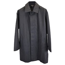Apc Abrigo trench de cuadros A.P.C. en algodón gris Gris