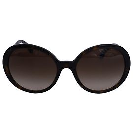 Chanel Round Turtoise Sunglasses in Brown Acetate Brown Red