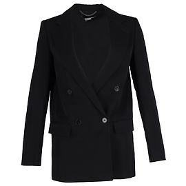 Stella Mc Cartney Doppelt geknöpfter Blazer aus schwarzer Wolle von Stella McCartney Schwarz