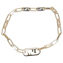 Fendi-Fendi O’Lock Choker in Gold Metal-Golden