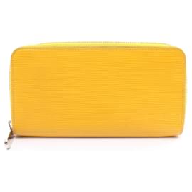 Louis Vuitton-Louis Vuitton Epi Zippy Wallet  Leather Long Wallet-Yellow