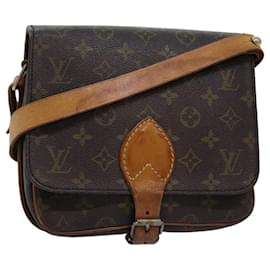Louis Vuitton-Louis Vuitton Monogram Cartouchiere Mm Shoulder Bag Vintage-Brown