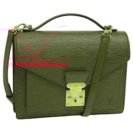 Louis Vuitton-Louis Vuitton Epi Monceau 28 Hand Bag Red-Red