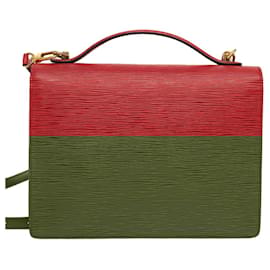Louis Vuitton-Louis Vuitton Epi Monceau 28 Hand Bag Red-Red
