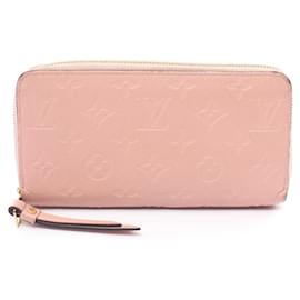 Louis Vuitton-Louis Vuitton Monogram Empreinte Zippy Wallet  Leather Long Wallet-Pink
