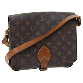 Louis Vuitton-Louis Vuitton Monogram Cartouchiere Gm Shoulder Bag-Brown