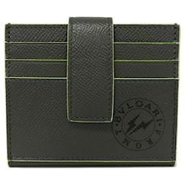 Bulgari-Bvlgari Card Case Fragment Holder-Brown,Yellow