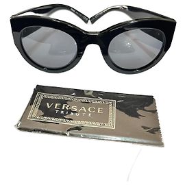 Versace Medusa Tribute Sunglasses Black Acetate Black
