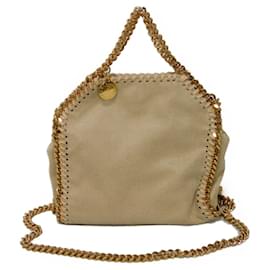 Stella Mc Cartney Stella McCartney Falabella Tiny Tote Bag Beige