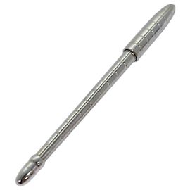 Louis Vuitton Penna Agenda PM Penna a sfera Argento LV Auth ac3188 Argento